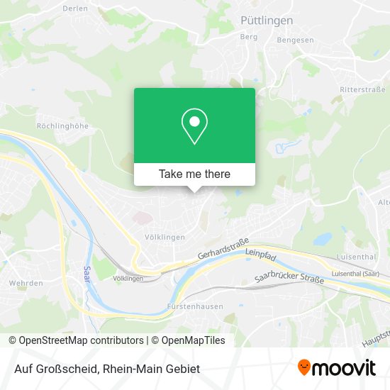 Карта Auf Großscheid