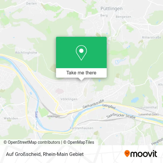 Карта Auf Großscheid