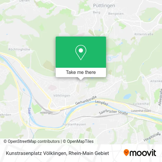 Карта Kunstrasenplatz Völklingen