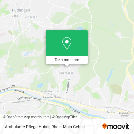 Карта Ambulante Pflege Huber