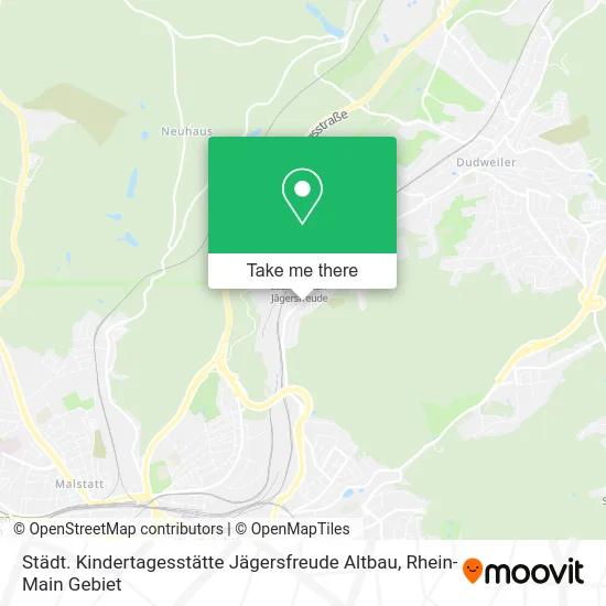 Карта Städt. Kindertagesstätte Jägersfreude Altbau