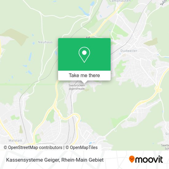 Карта Kassensysteme Geiger