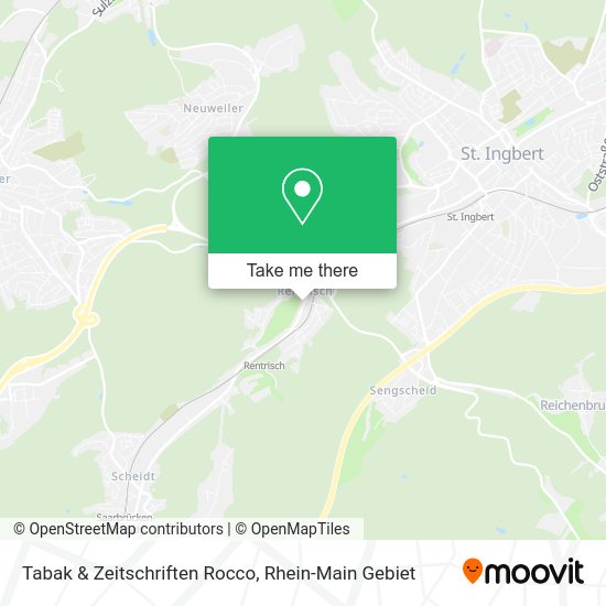 Карта Tabak & Zeitschriften Rocco