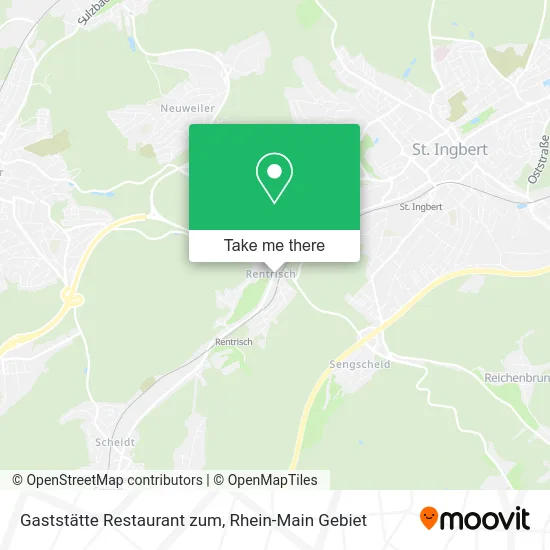 Карта Gaststätte Restaurant zum