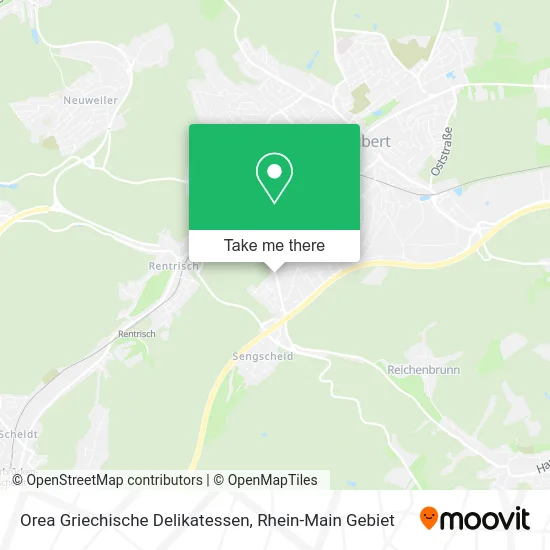 Карта Orea Griechische Delikatessen