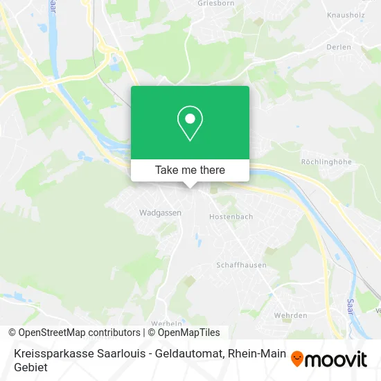 Карта Kreissparkasse Saarlouis - Geldautomat