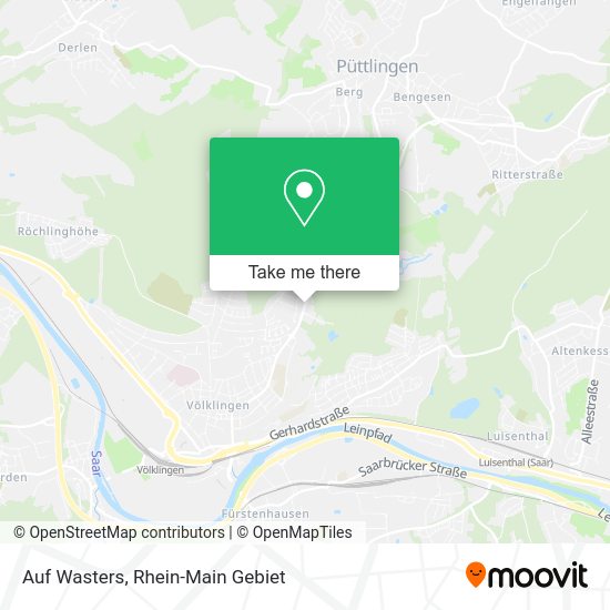 Карта Auf Wasters