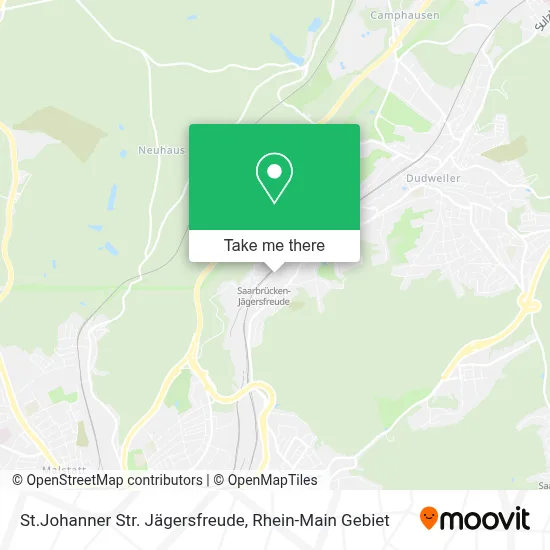 St.Johanner Str. Jägersfreude map