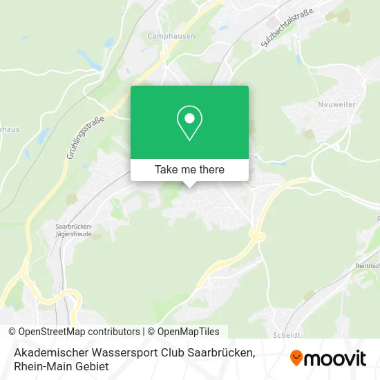 Карта Akademischer Wassersport Club Saarbrücken