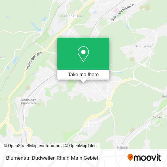 Карта Blumenstr. Dudweiler