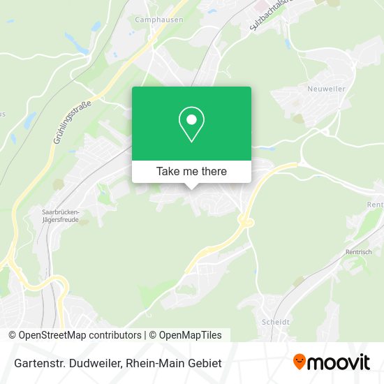 Карта Gartenstr. Dudweiler