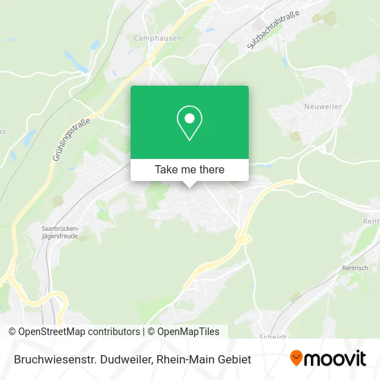 Карта Bruchwiesenstr. Dudweiler