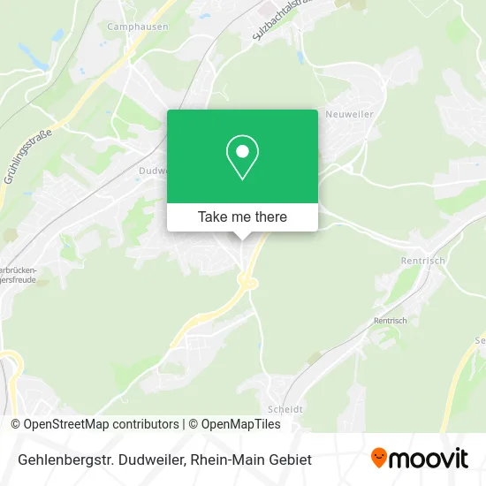 Карта Gehlenbergstr. Dudweiler