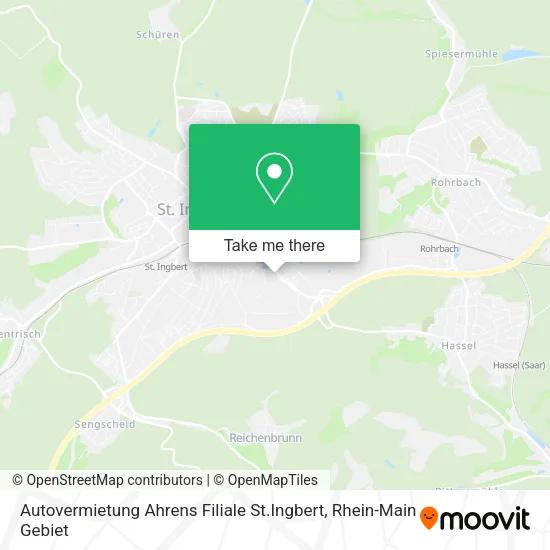 Карта Autovermietung Ahrens Filiale St.Ingbert