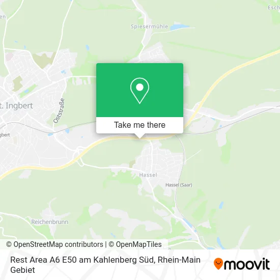 Карта Rest Area A6 E50 am Kahlenberg Süd