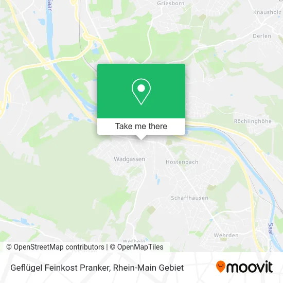 Карта Geflügel Feinkost Pranker