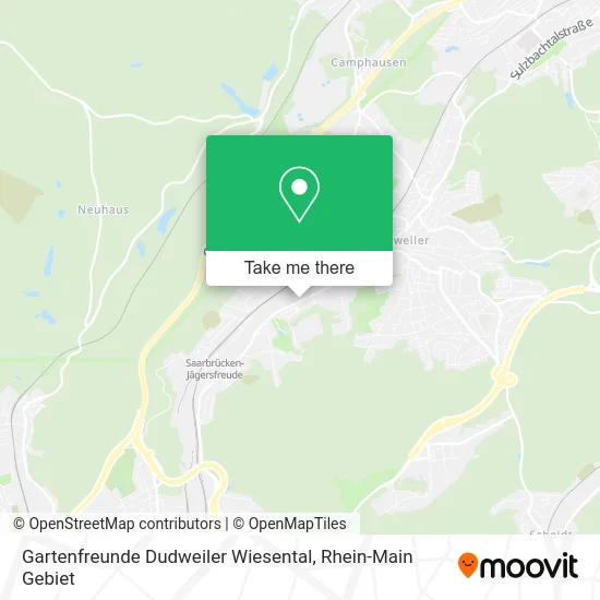 Gartenfreunde Dudweiler Wiesental map