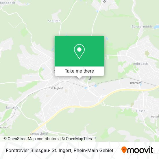 Карта Forstrevier Bliesgau- St. Ingert