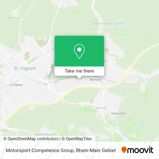 Motorsport Competence Group map