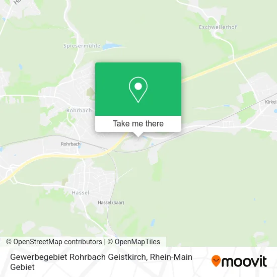 Карта Gewerbegebiet Rohrbach Geistkirch