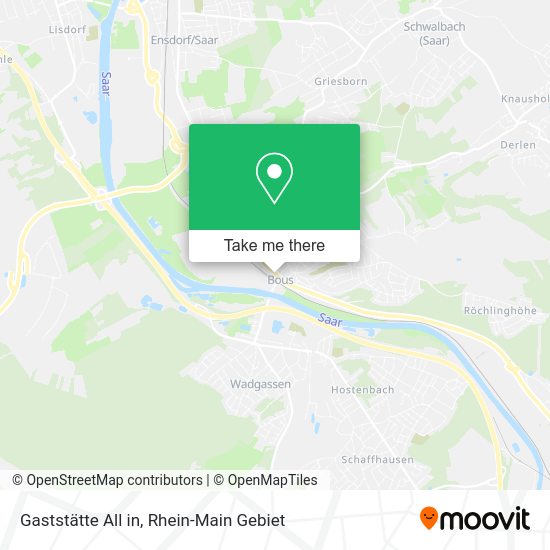 Карта Gaststätte All in