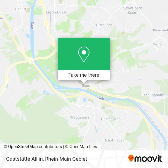 Карта Gaststätte All in