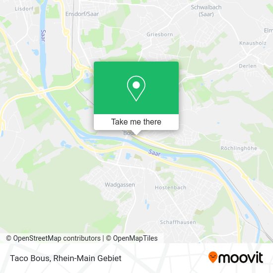 Карта Taco Bous