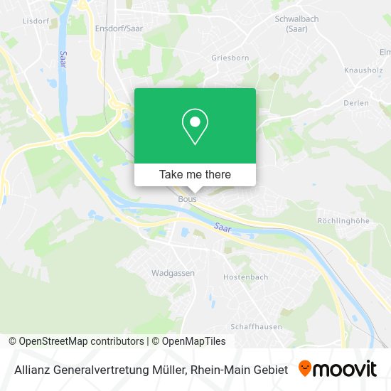 Карта Allianz Generalvertretung Müller