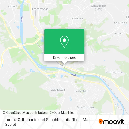 Карта Lorenz Orthopadie und Schuhtechnik