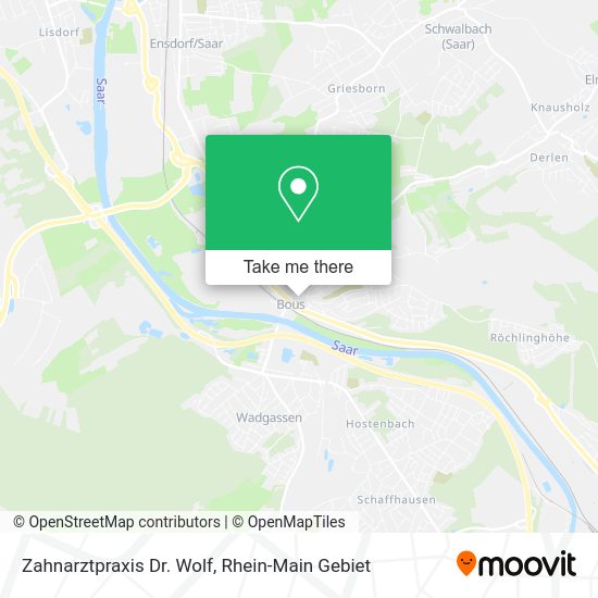 Карта Zahnarztpraxis Dr. Wolf