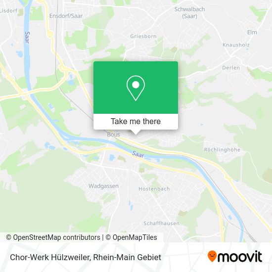 Карта Chor-Werk Hülzweiler
