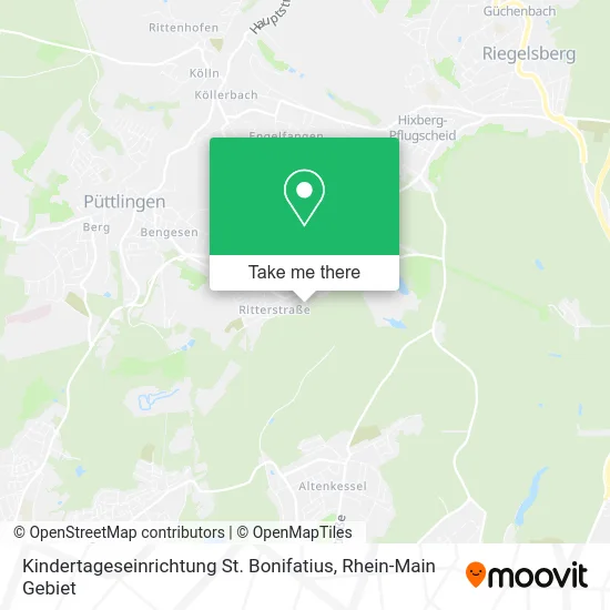 Карта Kindertageseinrichtung St. Bonifatius