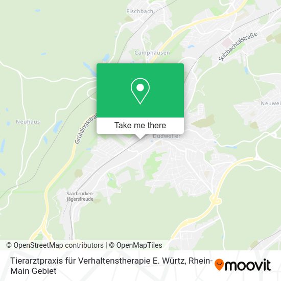 Карта Tierarztpraxis für Verhaltenstherapie E. Würtz