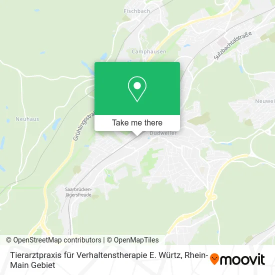 Карта Tierarztpraxis für Verhaltenstherapie E. Würtz