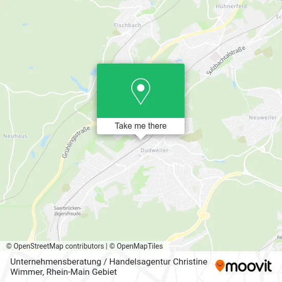 Карта Unternehmensberatung / Handelsagentur Christine Wimmer