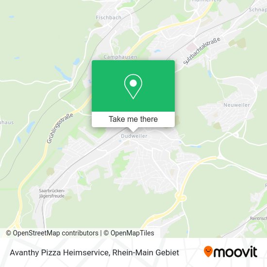 Карта Avanthy Pizza Heimservice