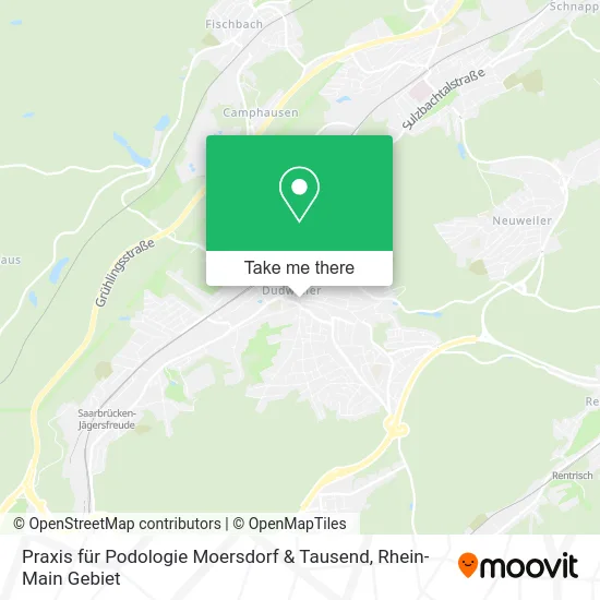 Карта Praxis für Podologie Moersdorf & Tausend