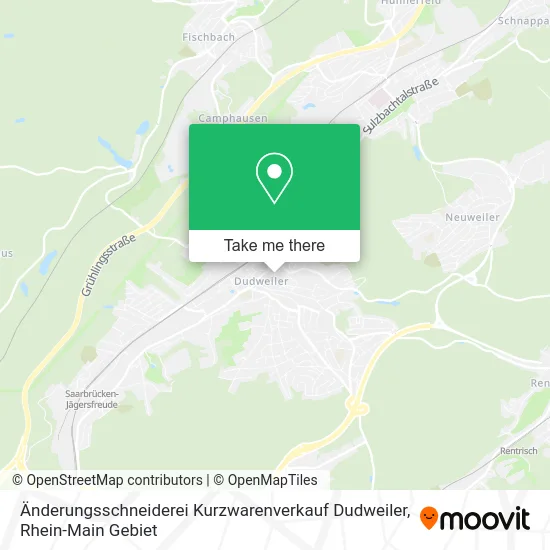 Änderungsschneiderei Kurzwarenverkauf Dudweiler map