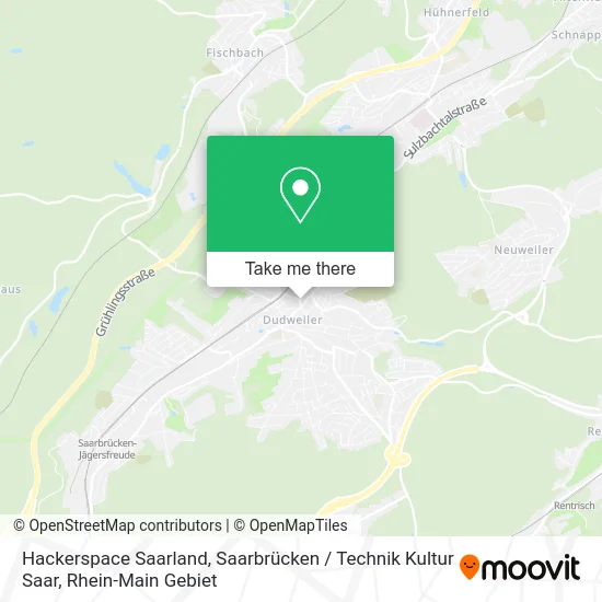 Карта Hackerspace Saarland, Saarbrücken / Technik Kultur Saar