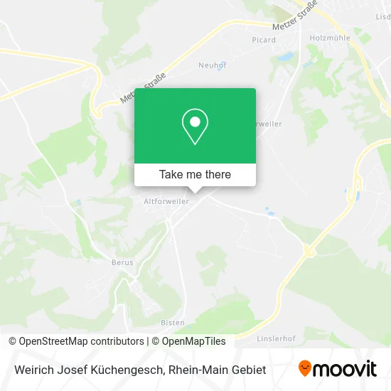 Карта Weirich Josef Küchengesch