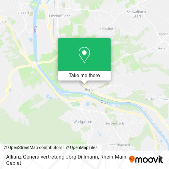 Карта Allianz Generalvertretung Jörg Dillmann