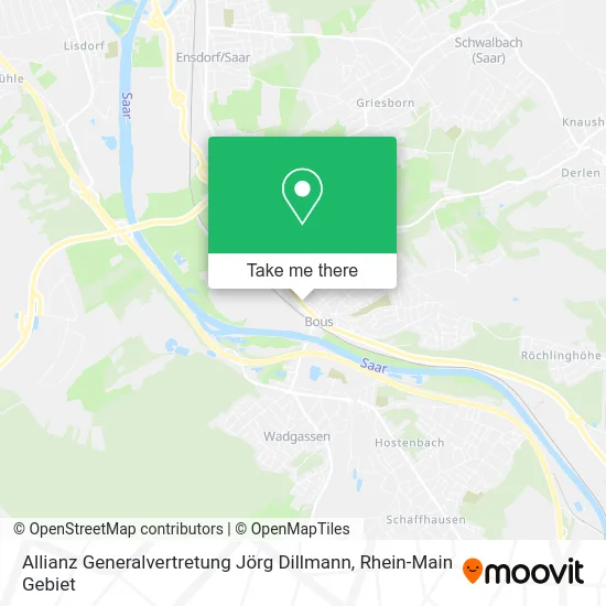 Карта Allianz Generalvertretung Jörg Dillmann