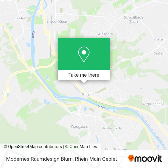 Карта Modernes Raumdesign Blum