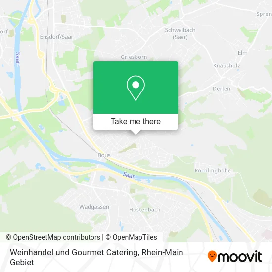 Карта Weinhandel und Gourmet Catering