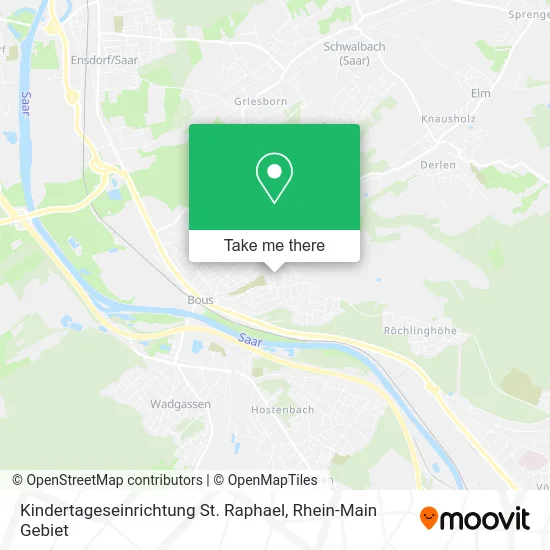 Карта Kindertageseinrichtung St. Raphael