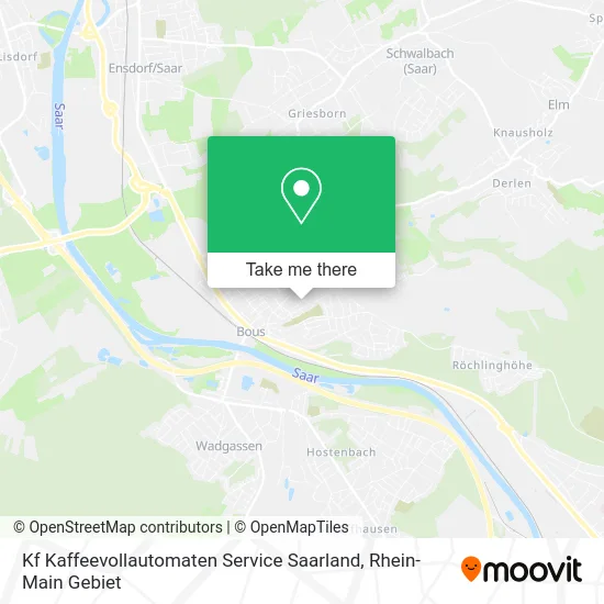 Карта Kf Kaffeevollautomaten Service Saarland