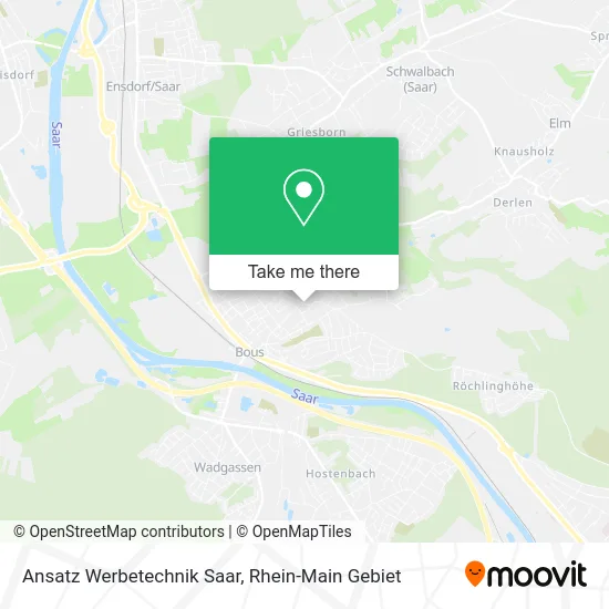 Карта Ansatz Werbetechnik Saar