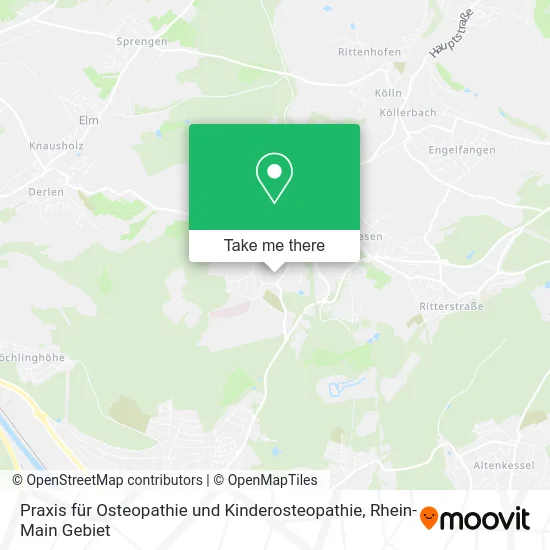 Карта Praxis für Osteopathie und Kinderosteopathie