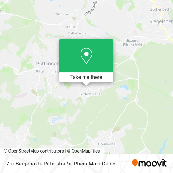 Карта Zur Bergehalde Ritterstraße