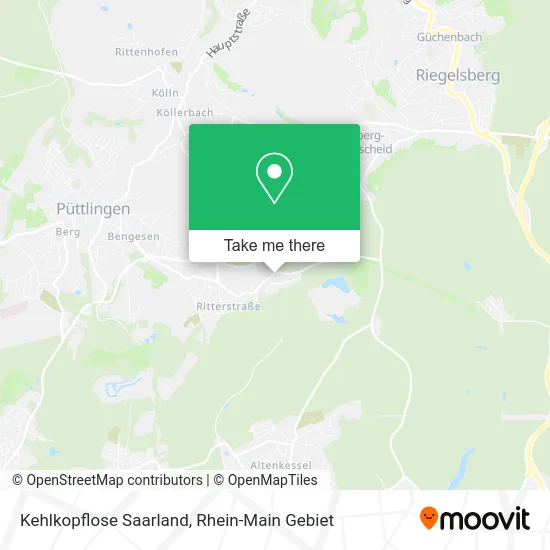 Карта Kehlkopflose Saarland